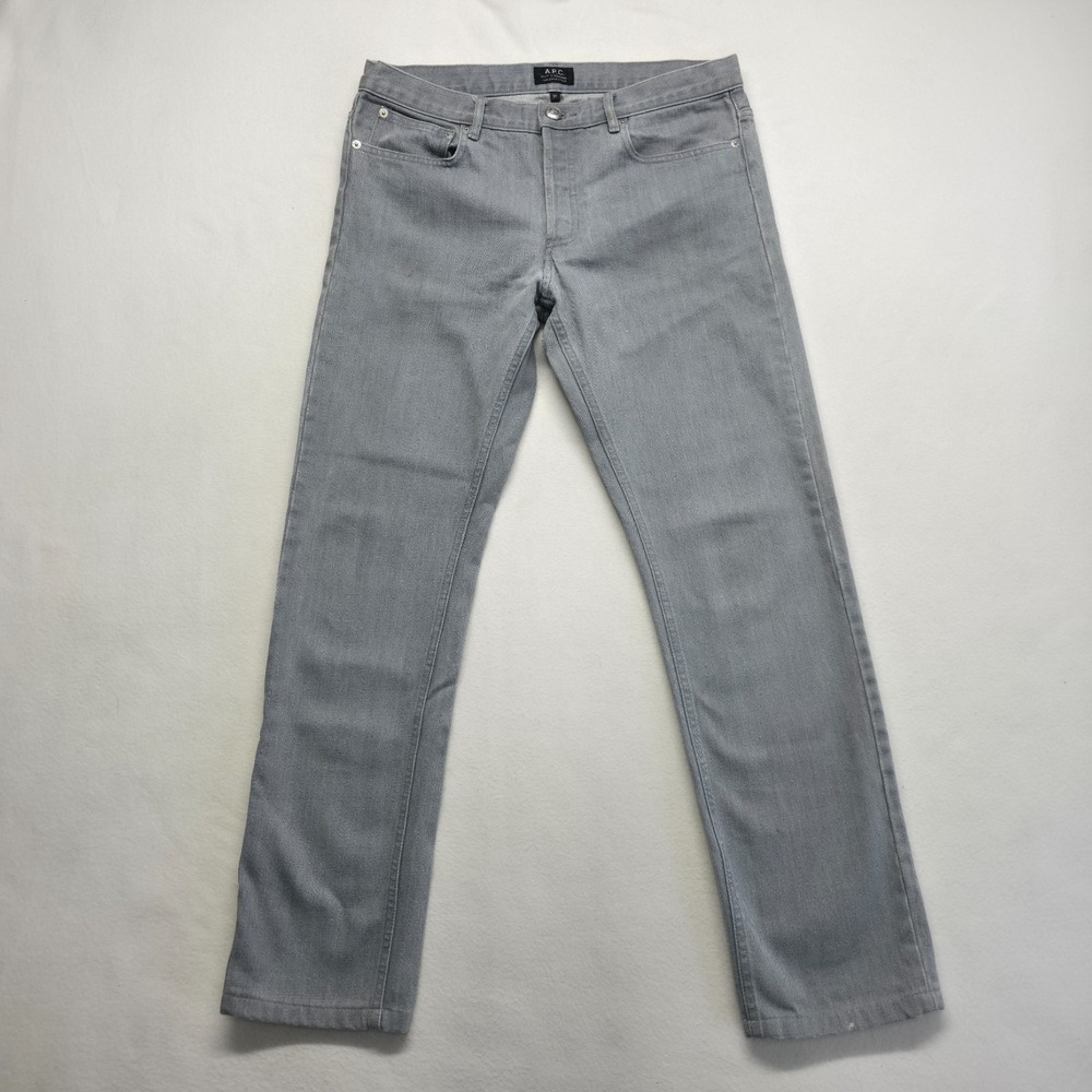 A.P.C. Petit Standard Men's Gray Buttonfly Jeans Size 31 (31X30)